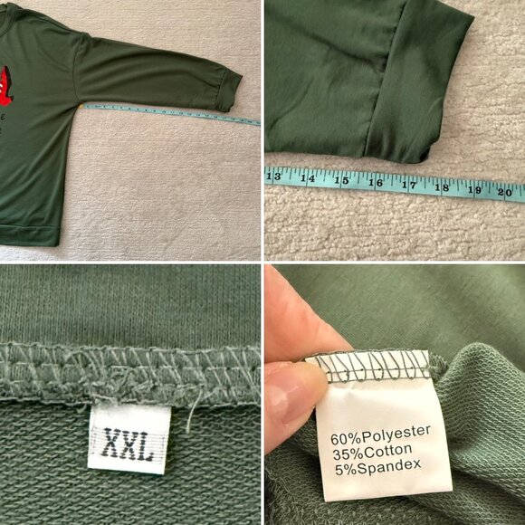 Dont Make Me Drop A House On You Sweatshirt XXL Green Wizard Inspired Theater - Picture 6 of 11